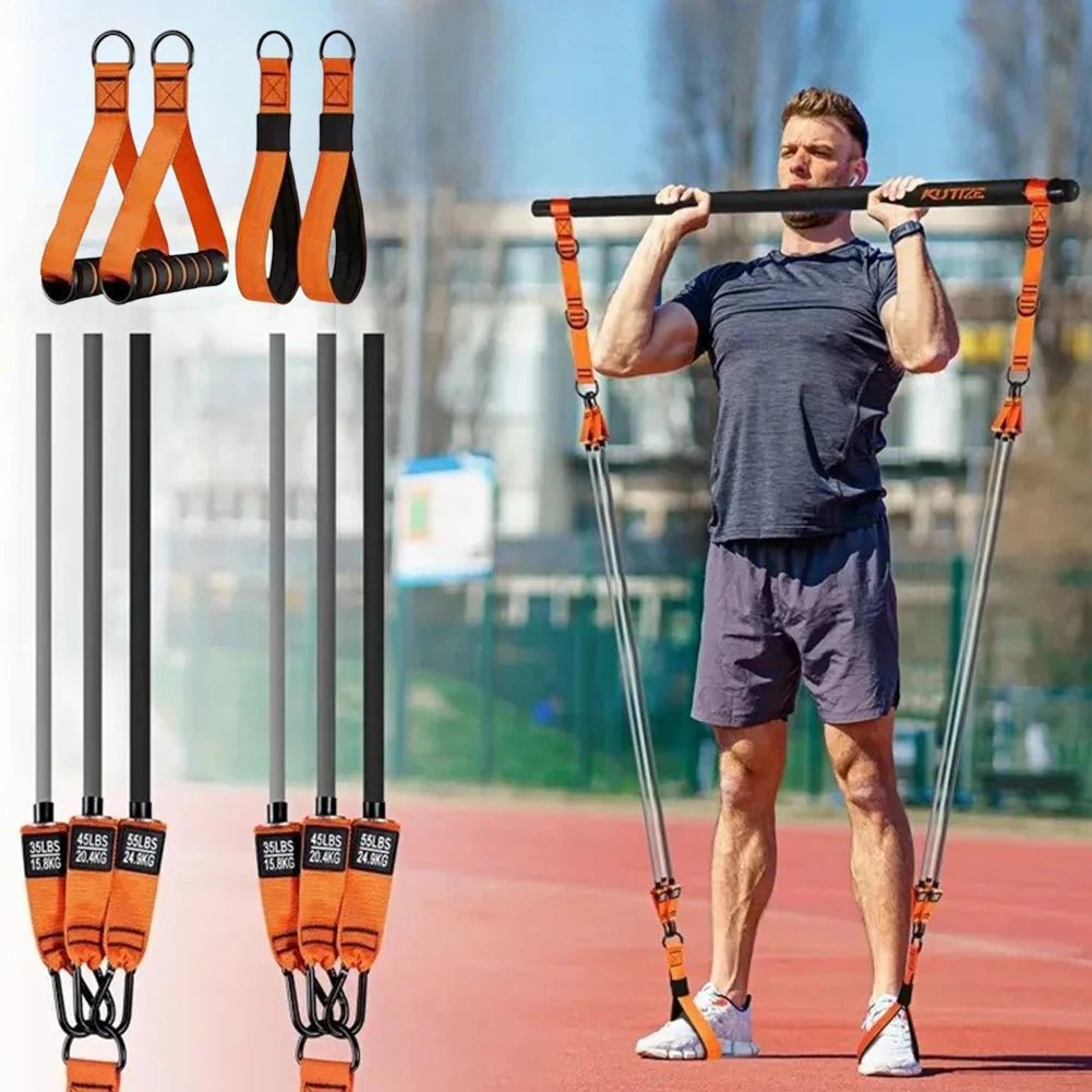 Multifunctional Pilates Bar Kit with Resistance Bands | TheFormX™ - TheFormX