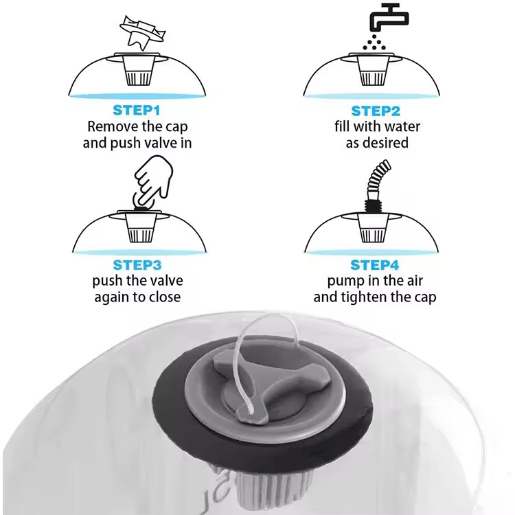 Transparent Water Dumbbell – Adjustable Weight Training Bag | TheFormX™ - TheFormX