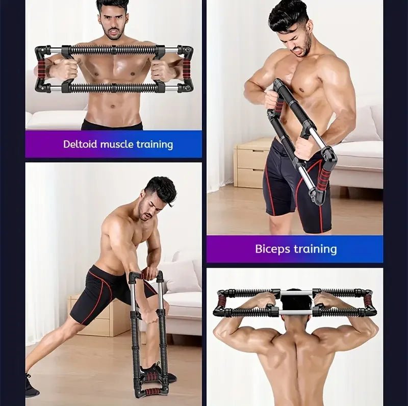Up to 220 lbs (100 kg) Resistance Two - Way Power Bar for Chest, Arms & Core | TheFormX™ - TheFormX