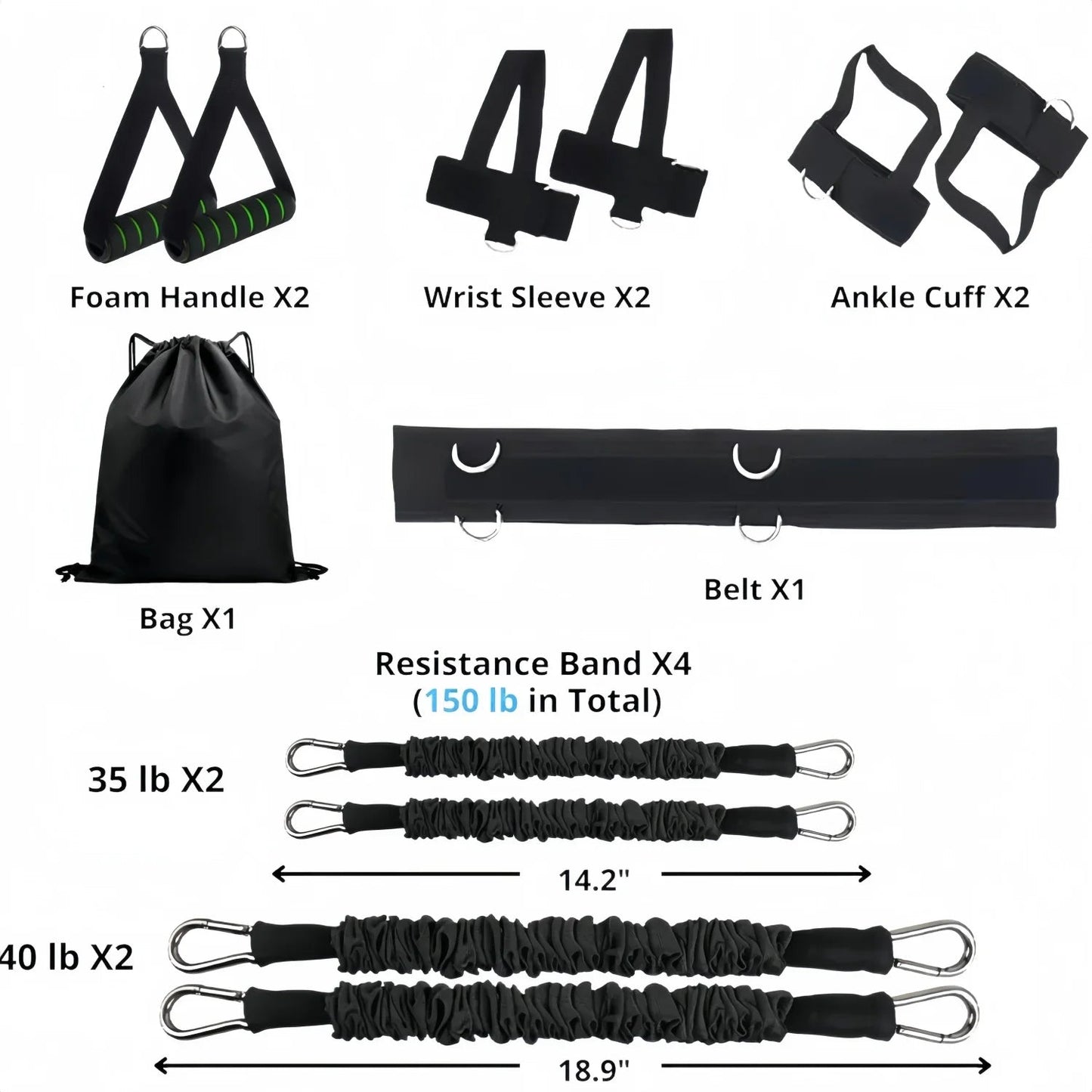 Vertical Jump Resistance Bands – Leg Power & Speed Trainer | TheFormX™ - TheFormX